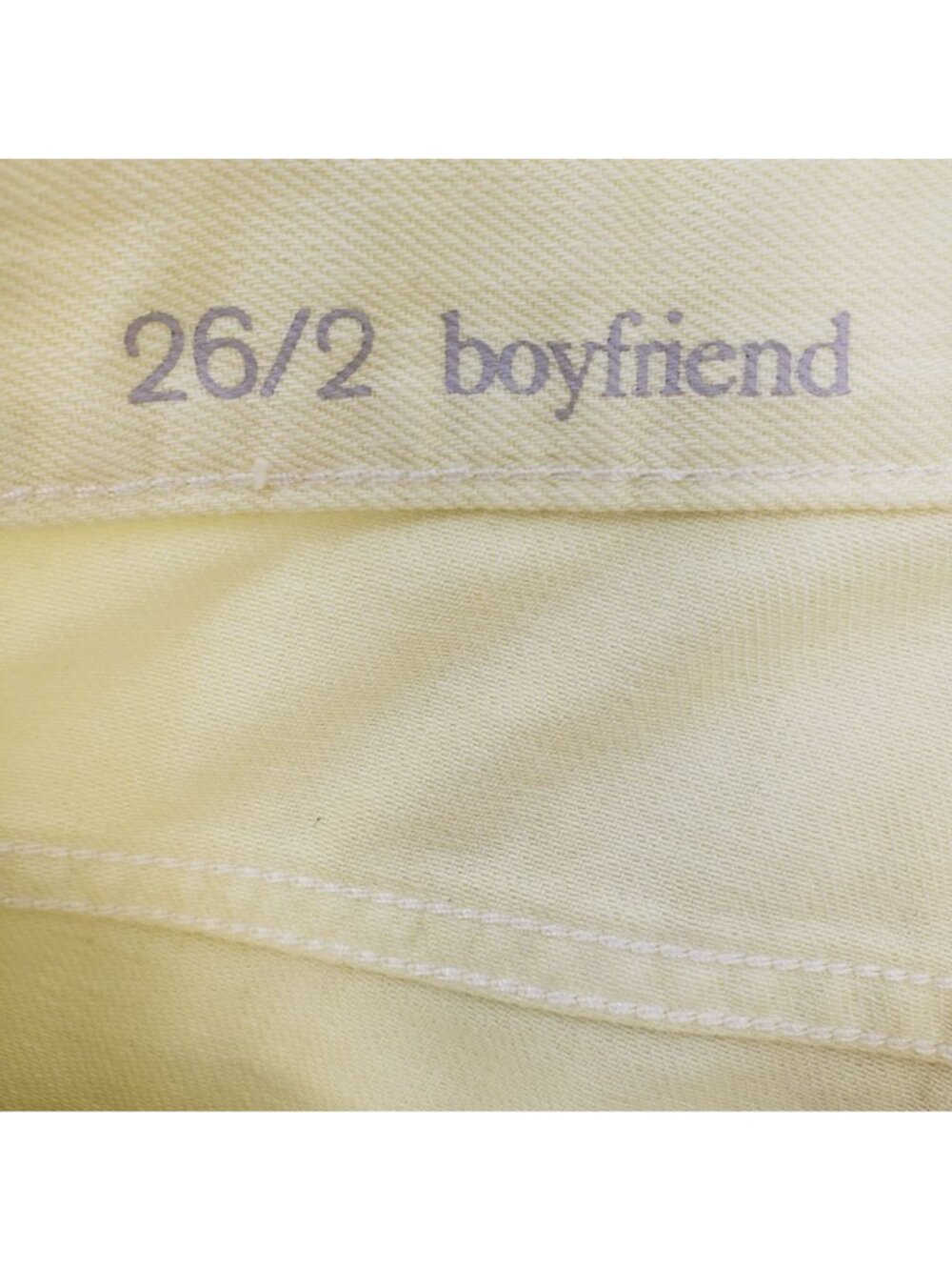 Loft Sunny Yellow Boyfriend Button Fly Jeans Size 26 - Picture 5 of 9